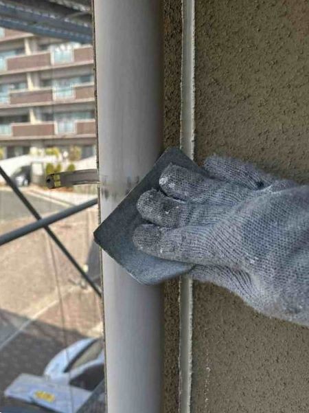 付帯部ケレン作業